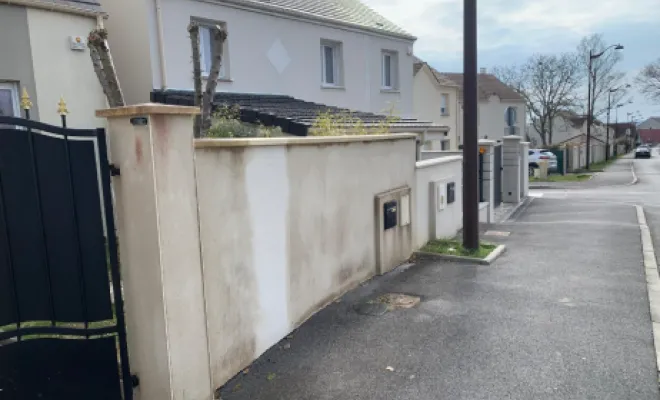 Ent-Mehrstein et intervenu  pour le Nettoyage de muret, Tremblay-en-France, MONSIEUR JACQUES MEHRSTEIN